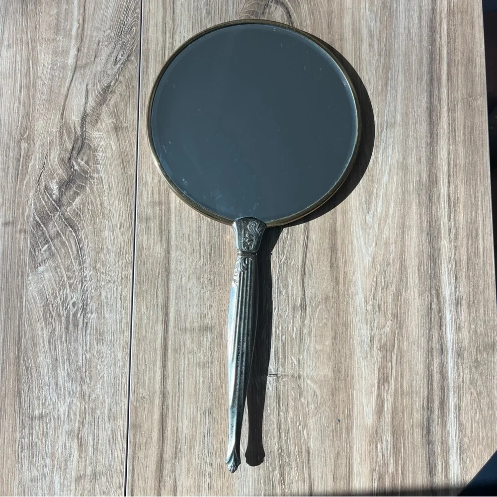 Vintage American Gold Hand Mirror